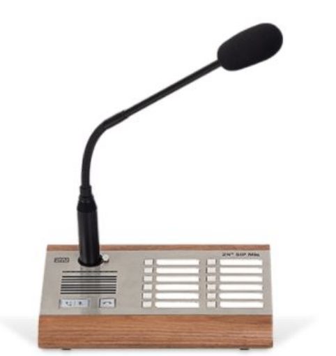 Picture of 2N SIP Mic Organic Paging Console with mic.  PoE.